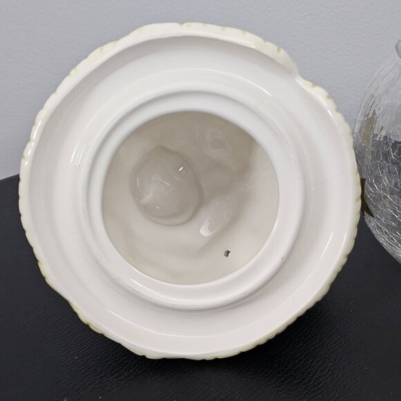 The Main Ingredients Vintage Christmas Santa Claus Ceramic And Glass Candy Jar - Picture 5 of 14